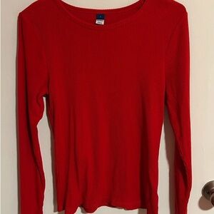 Old Navy Red Fitted Blouse T-Shirt